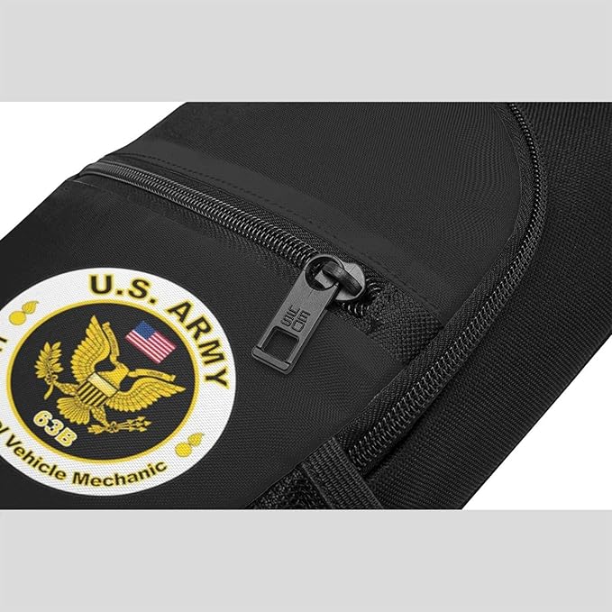 US Army MOS 63B Army Mechanic Chest Pack Leisure Shoulder Crossbody Chest Bag