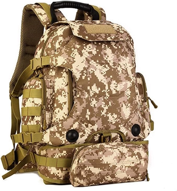 Jungle Leopard 40L Travel Rucksack Tsctical Backpack Army Molle Outdoor Sport Bag Men Camping Hiking Military (Color : S427-40L-DD)
