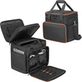 Trunab Double-Layer Carrying Case Compatible with Jackery Portable Power Station Explorer 1000 Battery Case with Waterproof Bottom and Upper Compartment for Charging Accessories
