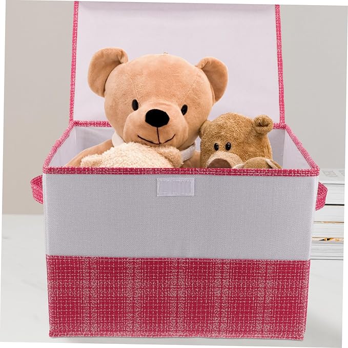 Alipis Non-woven Cotton 2 Lid Storage Case Multi-use Home Decor Present for Housewarming Storage Solution