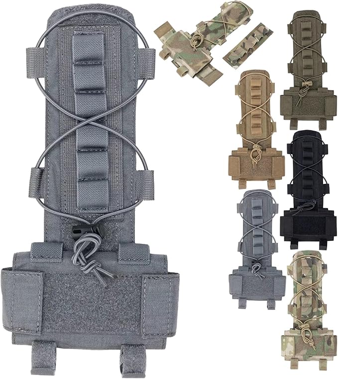 Tactical Helmet Battery Pouch Counterweight Pouch Helmet Battery Pack Balance Weight Bag with Hook&ampLoop for Tactical Helmet Airsoft
