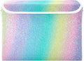 Iridescent Rainbow Glitter Gradient Stock Storage Container with Lid Stackable Bed Storage Clothing Storage Containers