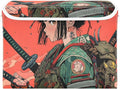 Storage Cube with Lid Anime Japanese Samurai Print 16.5×12.6×11.8 IN Collapsible Large Capacity Foldable Storage Basket Bin Organizer