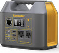 Portable Power Station EnginStar 300W Solar Generator 110V 296Wh Power Bank Two Pure Sine Wave AC Outlet 80000mAh Lithium Battery Pack for Camping Outdoors Trip RV Hunting Vans Emergency Backup
