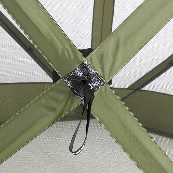 CLAM Quick-Set Pop Up Screen Tent Traveler 6 x 6 ft Instant Setup Green Portable Outdoor Shelter Compact Bug-Free Canopy Tent for Camping Fishing Backyard - Green