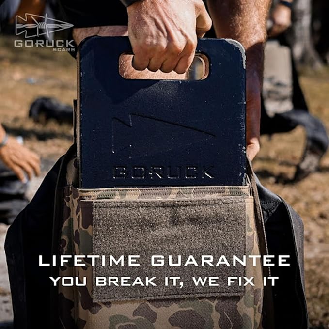 GORUCK Basic Rucker 17L Tactical Backpack (Ranger Green) Bundle with 10LB Ruck Plate – Durable Rucksack &amp MOLLE Daypack – Military Grade Training Gear for Hiking &amp Fitness
