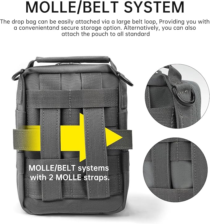 Earmor Molle Pouch Shooting Range Tactical Bags for Shooting Earmuff Earplugs and Eye Protection Glasses
