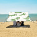 ALAZA Crocodile Animal Beach Tent Sun Shelter UPF50+ Protection Beach Shade Canopy w/ 4 Sandbags for Outdoor Camping Fishing Backyard Fun Picnic 10x9 ft
