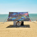 ALAZA Turtle Bohemian Beach Tent Sun Shelter Portable Canopy Sunshade for Outdoor Camping Picnics Backyard Fun 10x9 ft