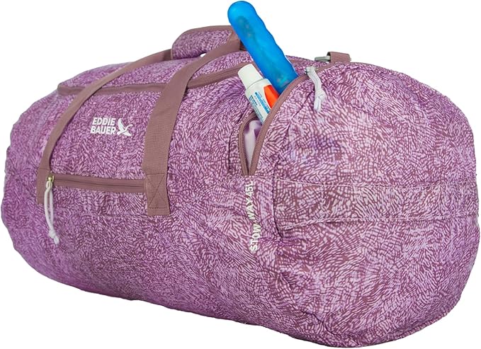 Eddie Bauer Stowaway Packable Duffel Bag | Travel | Foldable | Lightweight | Durable | Ripstop Polyester
