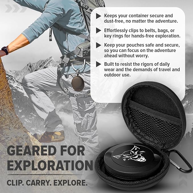 Premium Zyn Metal Can - Waterproof Moisture &amp Odor Proof - Metal Zyn Container - Dip Can Zyn Tin Zyn Holder with Knurled Edges Aluminum Zyn Can &amp Organizer