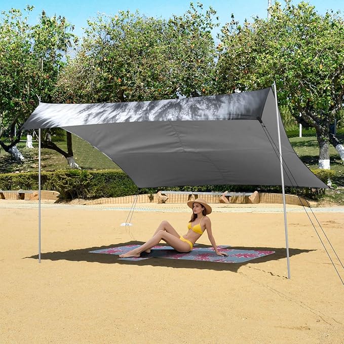 ALAZA Eagles Portrait Art Beach Tent Sun Shelter Portable Canopy Sunshade for Outdoor Camping Picnics Backyard Fun 10x9 ft