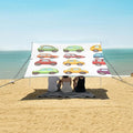 ALAZA Colorful Cartoon Car Beach Tent Sun Shelter Portable Canopy Sunshade for Outdoor Camping Picnics Backyard Fun 10x9 ft