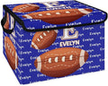 American Football Sports Custom Storage Bins with Lid Foldable Fabric Personalized Storage Basket Box with Handle Storage Organizer Container for Home Bedroom Closet
