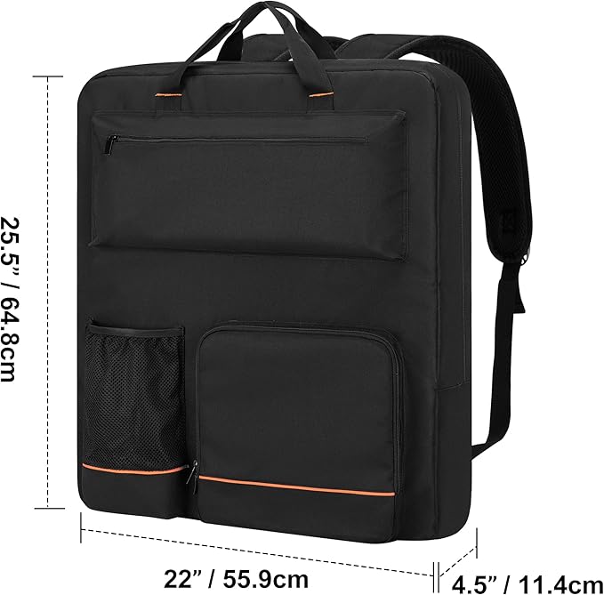 HODRANT Solar Panel Storage Bag Travel Backpack Compatible with Jackery SolarSaga 100W 100X 200W Padded Carrying Case for 2 Panels Portable Carrier with Pockets