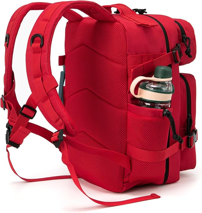QT&ampQY 25L/45L Military Tactical Backpack For Men Molle Daypack 3 Day Bug Out Bag Hiking Rucksack With Bottle Holder