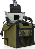 Xtreme Sight Line ~ AQUA G CUBƎ 25 Waterproof + SLING Cross-Body Faraday Bag ~ Protects Against EMP/CME/EMF/RF ~ Diamond Form Faraday Lined Interior ~ OD Green Combo