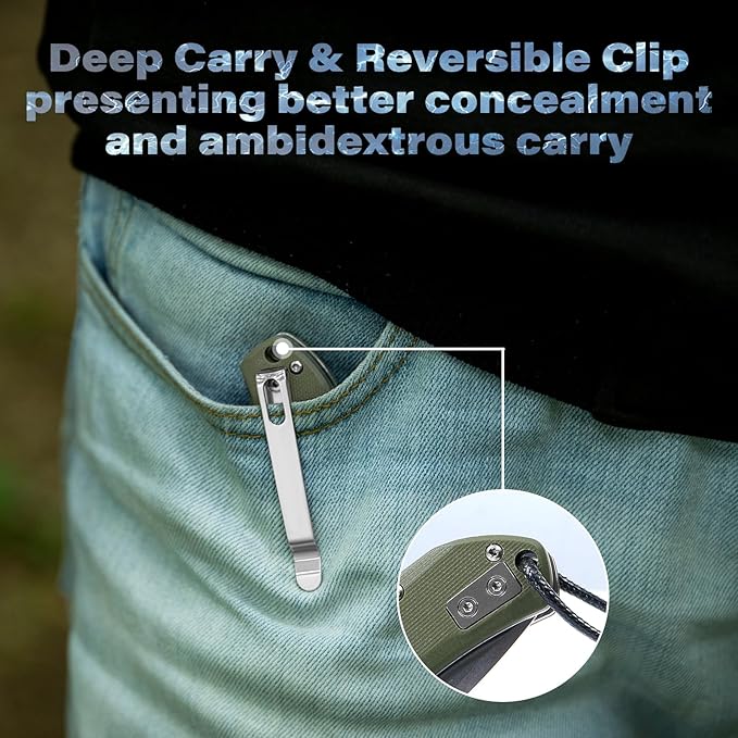 Dispatch Axis Lock Folding Pocket Knife with Clip 3.46 D2 Steel Drop Point Blade and G10 Handle Crossbar Lock EDC Pocket Knife for Men Women Hiking Camping Hunting Survival Knives