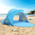 Raynesys Beach Tent Sun Shelter Sun Shelter for 1-4 Person Beach Shade Tent Beaches Shade with 2 Zippered Doors Portable Tents for Camping Fishing Blue