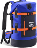 HEETA Dry Bags Waterproof Backpack 40L for Men &amp Women Roll Top Heavy Duty Cushioned Hiking Backpack for Kayaking Boating Paddle Boarding Fishing Travel Camping Beach Vacation Cruise Ship Essenti
