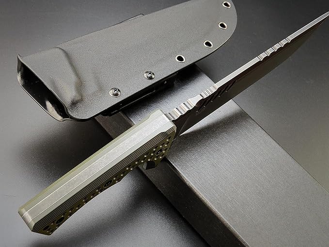 Eafengrow EF146 Fixed Blade Knife Sleipner Steel Blade G10 Handle Full Tang EDC Straight Knife for Working Camping Bushcraft