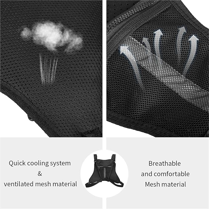 Multi Functional Tactical Chest Bag Fashionable Hip-Hop Street Chest Bag Waterproof Breathable Oxford Bag Sports Backpack