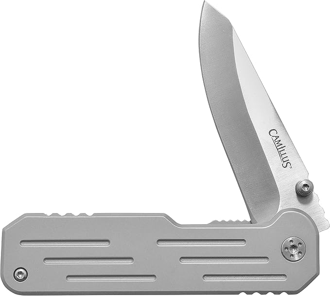 CAMILLUS CHOFF / 6.25 OVERALL / 2.75 DROP POINT BLADE/AUS-8 / SILVER