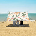 ALAZA Lovely Cute Bear Flower Beach Tent Sun Shelter Portable Canopy Sunshade for Outdoor Camping Picnics Backyard Fun 10x9 ft