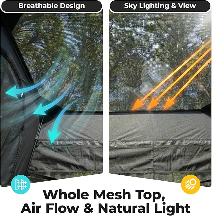 EighteenTek® Shower Tent 2-Room Changing Room Outdoor Shower Enclosure Privacy Canopy Shelter with Floor &amp Doors Waterproof &amp Lightweight Toilet Tent Bathroom for Courtyard Pool Photosh