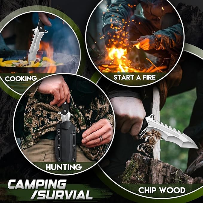 Freelander Fixed Blade Knife Bundle with Camping Axe