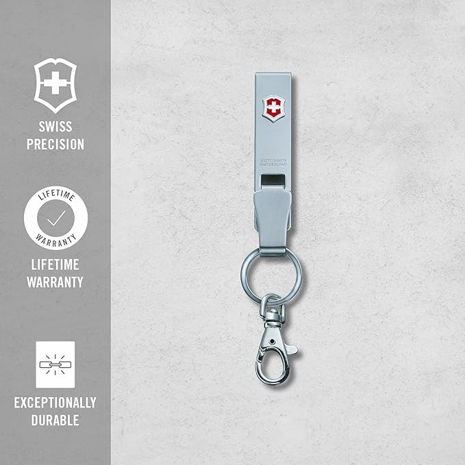 Victorinox 4.1858Multiclip Belt Hanger of Steel Silver 136 mm