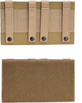 Tactical Multi-Mount Hook &amp Loop Fastening Panel - Portable Fixing Plate for Backpack Badges Stamps Patches (10 X 6 Inches)
