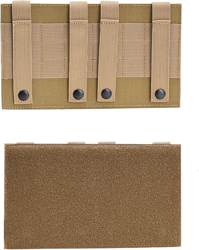 Tactical Multi-Mount Hook &amp Loop Fastening Panel - Portable Fixing Plate for Backpack Badges Stamps Patches (10 X 6 Inches)