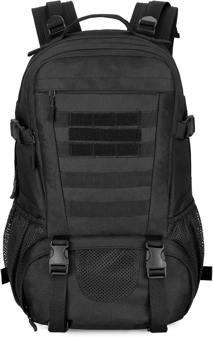 HUNTVP 30L Tactical Backpack Military Backpack MOLLE Rucksack Gear Assault Pack Daypack for Hunting Camping Hiking Backpack(Black)