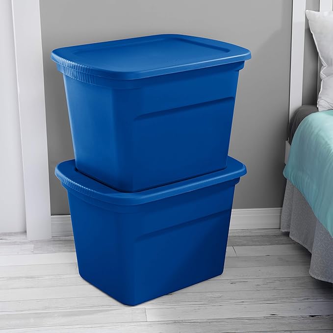 Sterilite 18 Gal./68 L Totes Blue Morpho 8