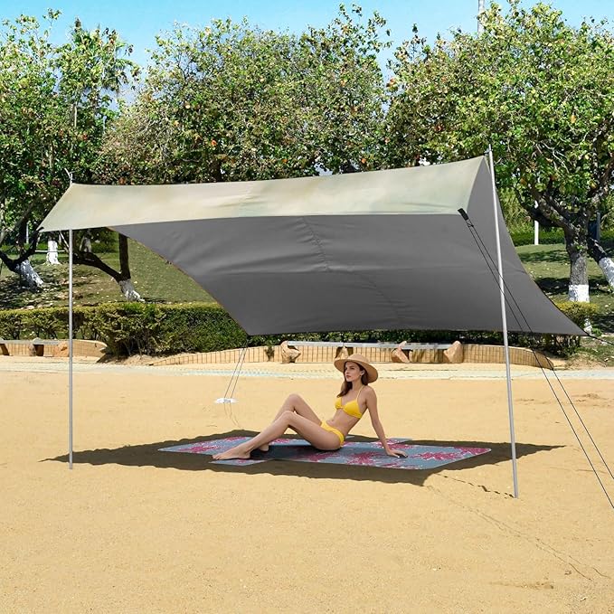 ALAZA St. Patrick's Day Three Dogs Beach Tent Sun Shelter Portable Canopy Sunshade for Outdoor Camping Picnics Backyard Fun 10x9 ft