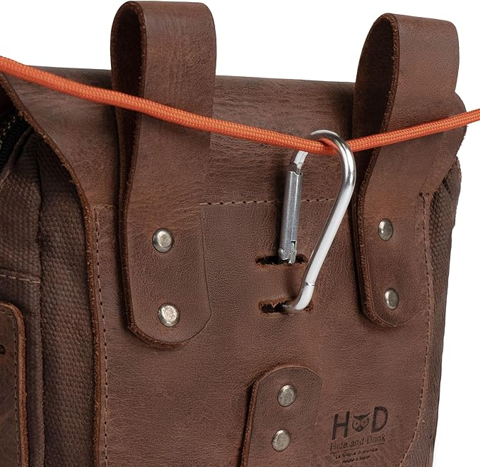 Hide &amp Drink Survival Camping Pouch Belt Loop Rustic and Handy Tool Bag Weather Resistant Outdoor Accessories Traveling Essentials Waxed Canvas Handmade