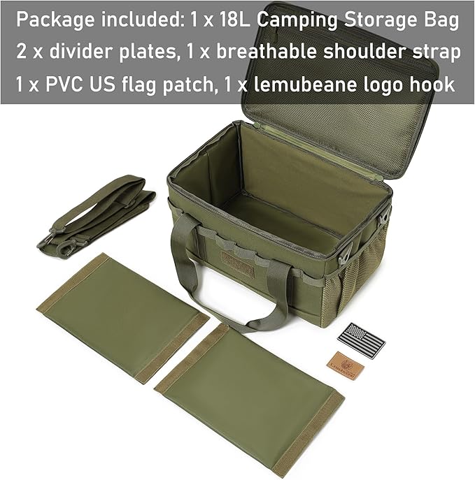 Tactical Sling Backpack and 18L Tactical Camping Storage Bag