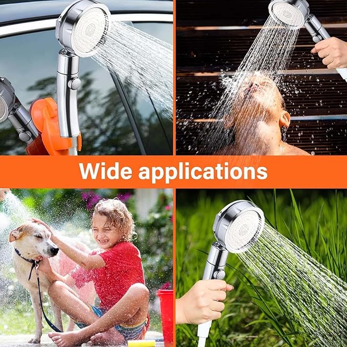 Portable Electric Shower 7800mAh Rechargeable Mobile Shower with Intelligent LED Display Shower Camping for Outdoor Camping Travel Pet Bathing