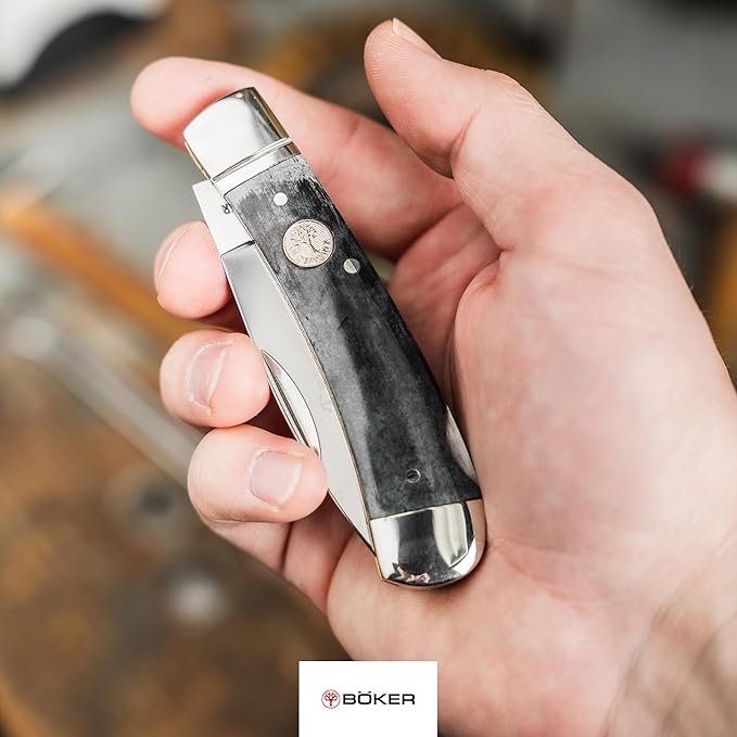 BÖKER TS 2.0 Lockback Smooth Grey Bone -110815