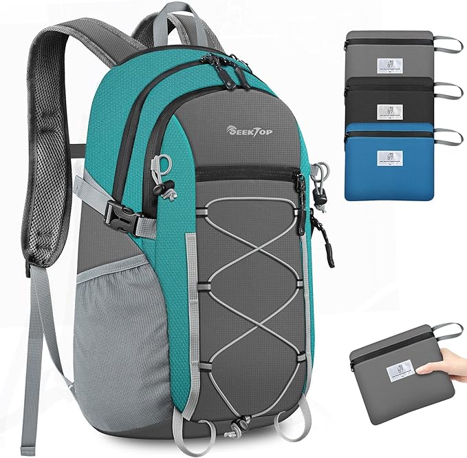Seektop 20L Foldable Waterproof Hiking Backpack Ultralight Small Lightweight Daypack Packable Backpack for Men Woman