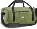 HEETA Waterproof Motorcycle Dry Bag Waterproof Duffel Luggage Travel Bags with Zippered Closure &amp Pocket Shoulder Straps Large Space for Motorcycling Camping Commuting Boating (Green 50L)