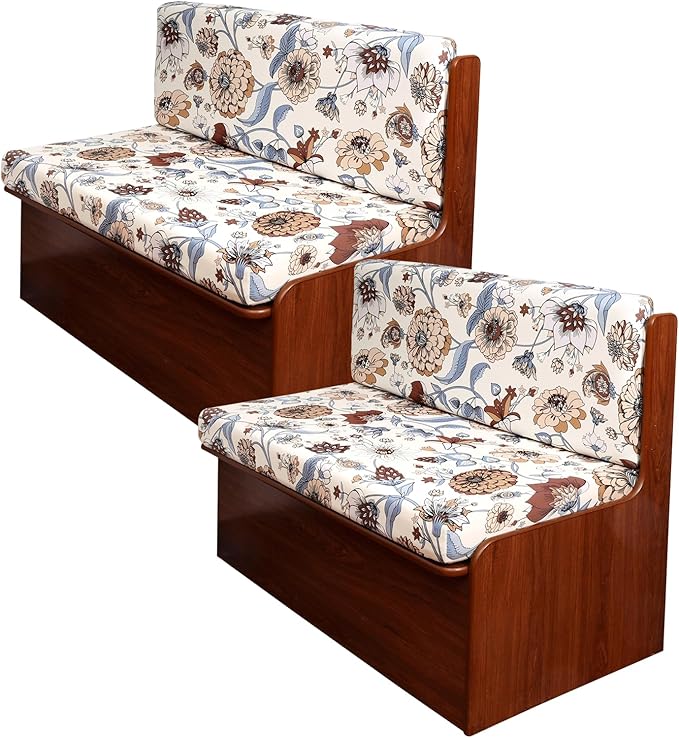 KRFOONN RV Dinette Cushion Covers Stretch Camper Cushions Cover Replacement Couch Cushion Slipcovers Washable Loveseat Slipcovers for Travel Trailer Couch Includes 2 Backrest Cover &amp 2 Bench Cover