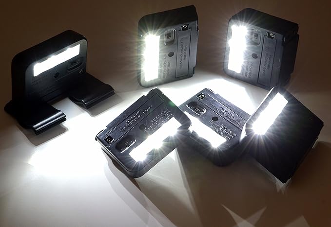 Solar Deck Lights – Outdoor LED Stairway &amp Alarm Sign Mini Spotlights Weather‑Resistant Set of 6