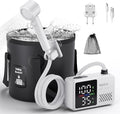 Mytrix Portable Camping Shower Pump with Foldable Bucket 10L/Min High Flow 7800mAh Rechargeable Battery 4 Spray Modes IPX8 Waterproof Outdoor Shower for Hiking Travel &amp Pets