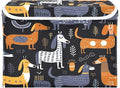 Dachshund Fabric Storage Bins with Lids and HandleFoldable Storage Bins with LidsCloset Organizers for Clothes Storage Room Organization Office Storage Chest Organizer