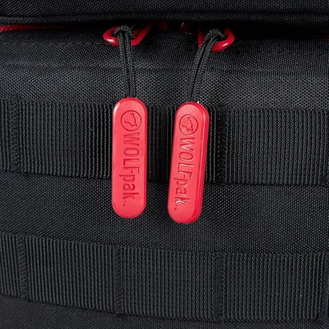 WOLFpak 9L Mini Tactical Backpack (Red Wolf) | Compact Small Everyday Carry Bag for Gym School Travel | Durable Water-Resistant Daypack with Molle System and Patch Panel