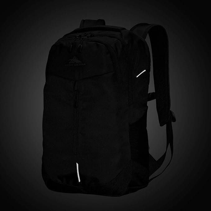 High Sierra Swerve Pro Backpack with Laptop Pocket + Tablet Sleeve Fits most 17” Laptops 27L Black