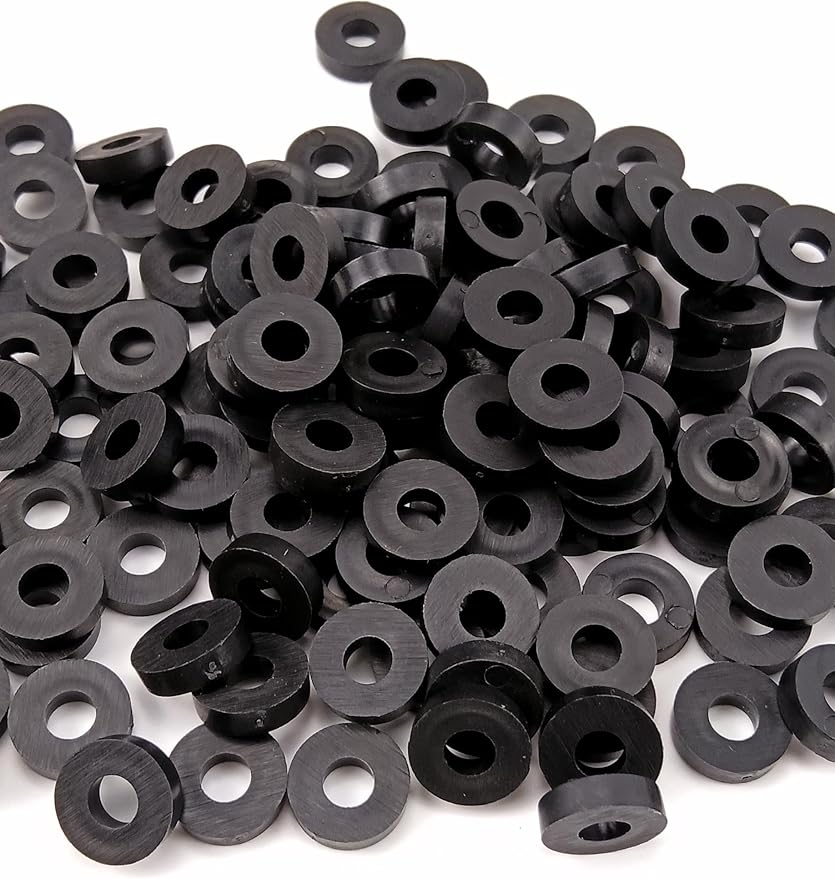 100 Pieces Rubber Washer Gasket Replacements Fit for Kydex Sheath Knife Case DIY Accessory