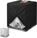 NEVERLAND IBC Tote Cover 275 Gallon 420D Heavy Duty Outdoor Water Tank Cover with Half Zipper &amp Top Velcro Opening UV &amp Waterproof Protection Fits 1000L IBC Tote